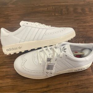 Adidas CourseCup Wingtip Leather Golf Sneakers Spikes Men’s Size 12 IH2264